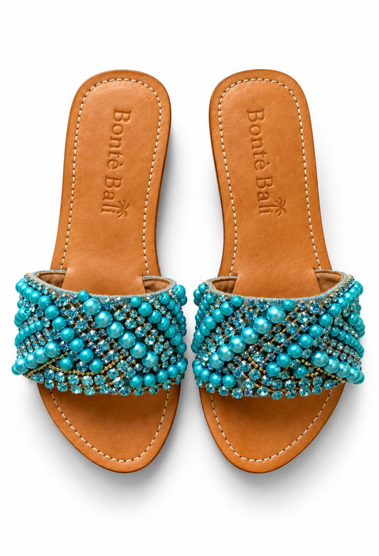 Violet blue sandals