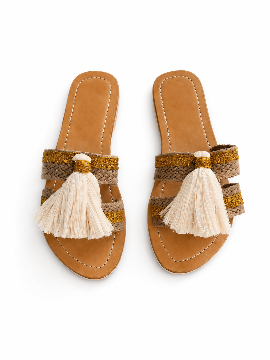 Tassel Selop Sandals