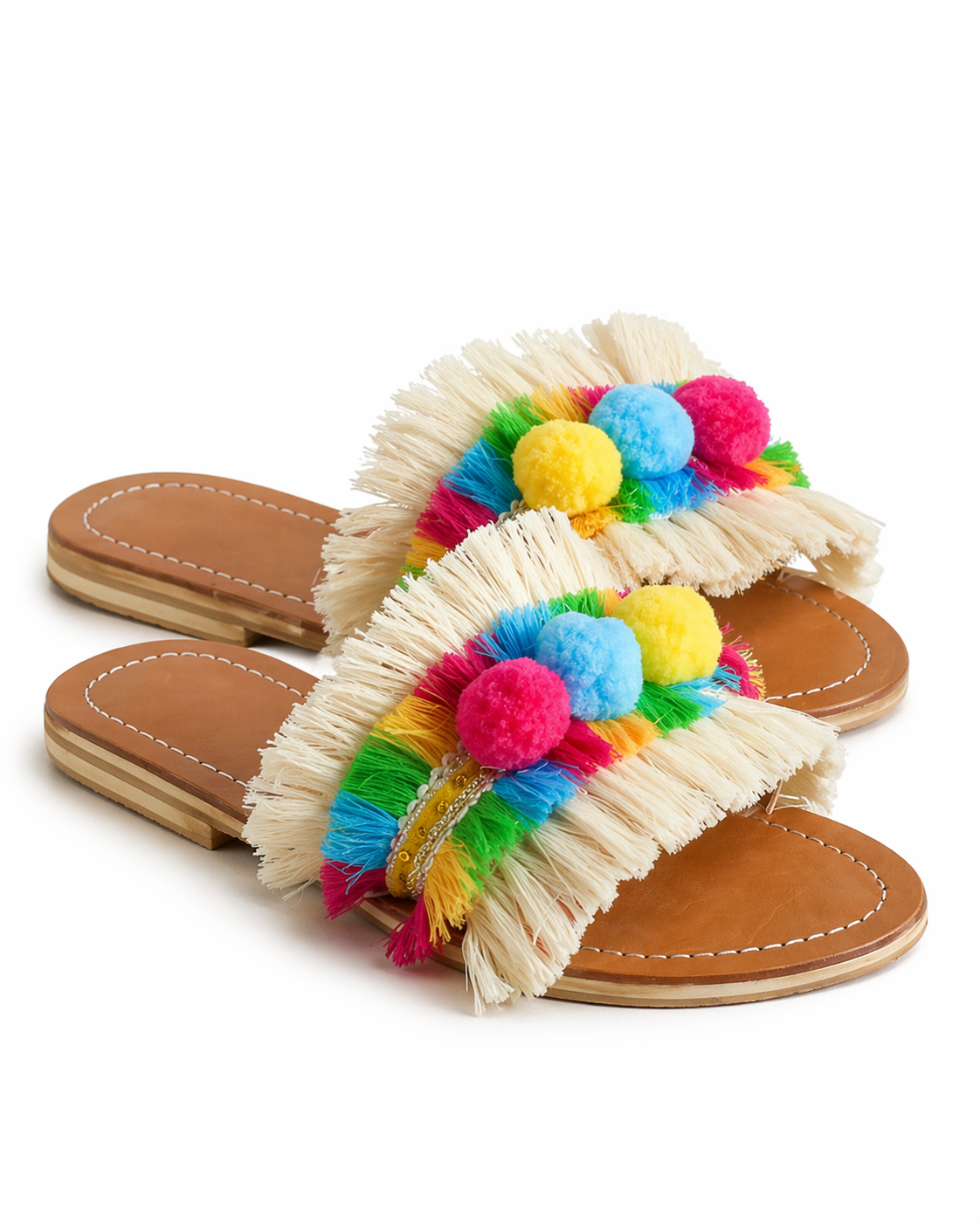 Avara Pompom Sandals